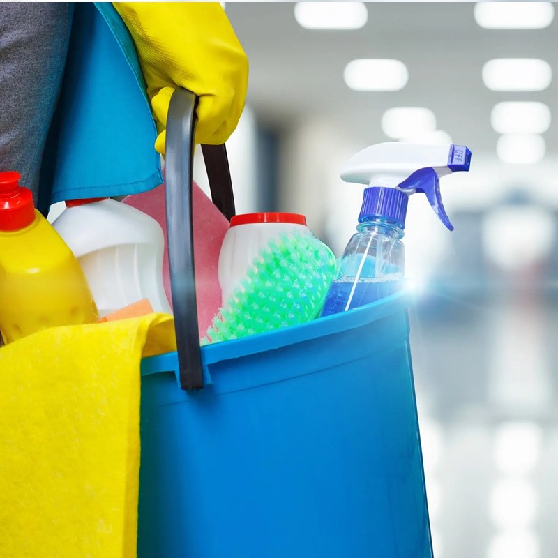 Domestic cleaning illustration