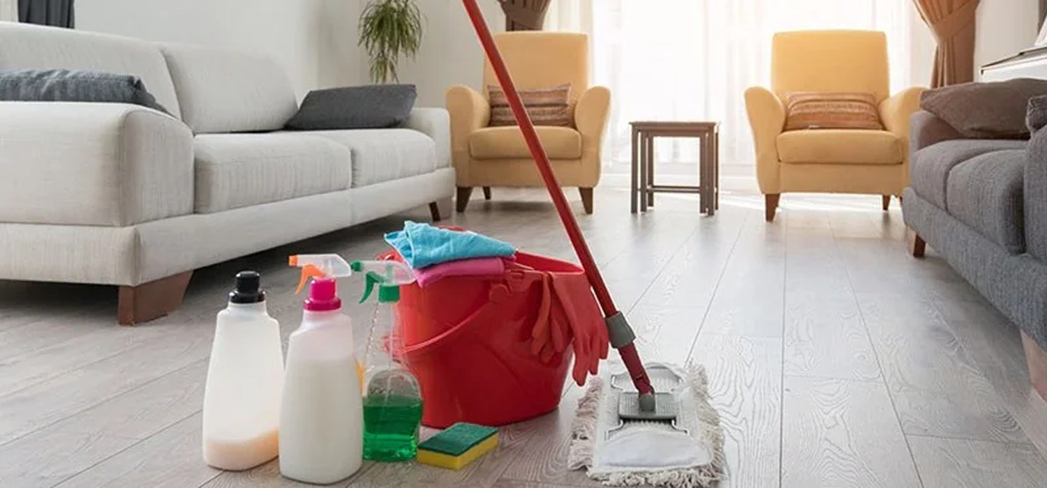 Domestic cleaning illustration